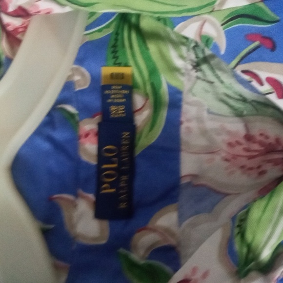 Polo by Ralph Lauren Blue and Green Floral Shirt Sz.2x - Picture 3 of 8
